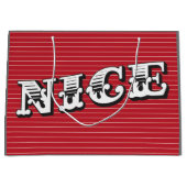 Freche oder Nizza Weihnachtsgeschenk-Tasche Große Geschenktüte (Vorderseite)