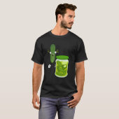 Freche Pickles-Glas Vegetarier, Vegan, Gemüse-Lieb T-Shirt (Vorne ganz)