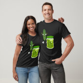 Freche Pickles-Glas Vegetarier, Vegan, Gemüse-Lieb T-Shirt (Unisex)