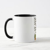 Freche Pin-Up-Gärtner Pflanze Puns Design Tasse (Links)