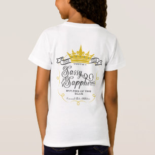 FRECHE SAPHIRE: Offizielles Logo 17-18 auf Weiß T-Shirt