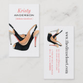 Freche Schuh-Visitenkarte Visitenkarte (Vorne/Hinten)