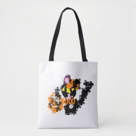 Freche schwarze Katze Herbst Tasche
