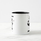 Freche schwarze Katzen-Kaffeetasse – Erinnerung, e Tasse (Zentrum)