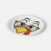 Freche Thanksgiving-Pute Pappteller (Schrägansicht)