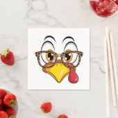 Freche Thanksgiving-Pute  Serviette (Beispiel)