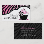Freche und moderne Kuchen-Visitenkarten Visitenkarte (Vorne/Hinten)