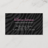 Freche und moderne Kuchen-Visitenkarten Visitenkarte (Rückseite)