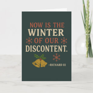 Freche Weihnachts-Shakespeare-Zitate  Karte