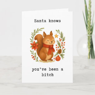 Freche Weihnachtskarte, Lustige Feiertagskarte, Un Karte