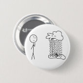 Freche Wolke im Himmel Button (Vorne & Hinten)