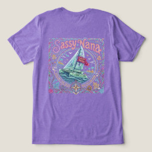 Freche Yachting-Oma Tri-Blend Shirt