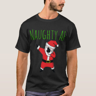 Frecher AF, der frohe Weihnachten Weihnachtsmanns T-Shirt