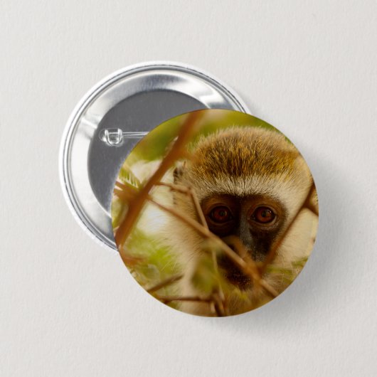 Frecher Affe. Button (Vorne & Hinten)