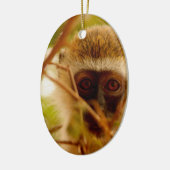 Frecher Affe. Keramikornament (Links)