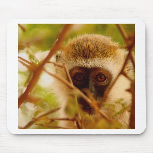 Frecher Affe. Mousepad (Vorne)