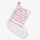 Frecher afrikanisches Grau-Papagei Großer Weihnachtsstrumpf (Vorderansicht (hängend))