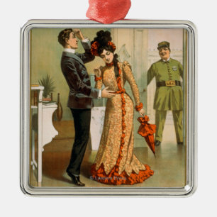 Frecher Anthony "an es wieder" Theater-Plakat Ornament Aus Metall