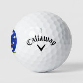 frecher australischer Kangaroo Golfball (Logo)