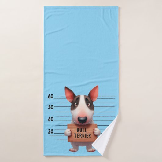 Frecher Bullterrier Badehandtuch (Badehandtuch)