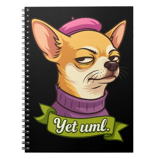 Frecher Chihuahua-Aufkleber Notizblock (Vorderseite)