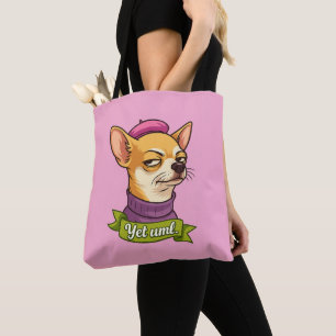 Frecher Chihuahua-Aufkleber Tasche