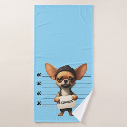 Frecher Chihuahua Badehandtuch (Badehandtuch)