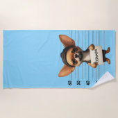 Frecher Chihuahua Strandtuch (Vorderseite)