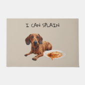 Frecher Dachshund Fußmatte (Vorderseite)
