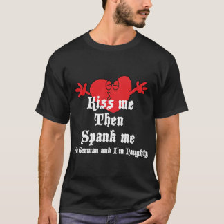 Frecher deutscher schwarzer T - Shirt