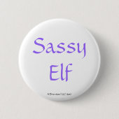 Frecher Elf Button (Vorderseite)