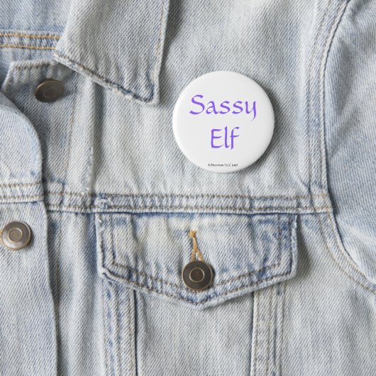 Frecher Elf Button (Beispiel)