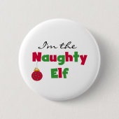 Frecher Elf Button (Vorderseite)