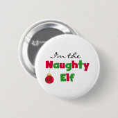 Frecher Elf Button (Vorne & Hinten)