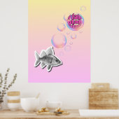 Frecher Fischposter Poster (Küche)
