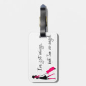 Frecher Flugbegleiter-Gepäckanhänger Gepäckanhänger (Rückseite vertikal)