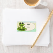 frecher Frosch adressaufkleber (Insitu)