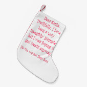 Frecher Hamster Kleiner Weihnachtsstrumpf (Vorderansicht (hängend))