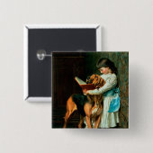 Frecher Junge oder obligatorische Bildung Button (Vorne & Hinten)