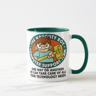 Frecher Jungen-Computertech-Tasse Tasse