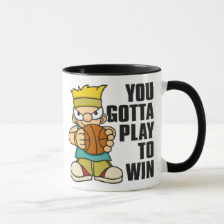 Frecher Jungen-Korb-Ball Tasse