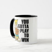 Frecher Jungen-Korb-Ball Tasse (Vorderseite Links)