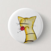 frecher Katzenknopf Button (Vorderseite)