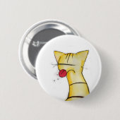 frecher Katzenknopf Button (Vorne & Hinten)