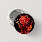 Frecher kleiner Teufel Button (Vorne & Hinten)