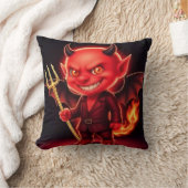 Frecher kleiner Teufel Kissen (Decke)