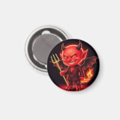 Frecher kleiner Teufel Magnet (Vorderseite/Rückseite)