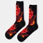 Frecher kleiner Teufel Socken (Linkes Detail)