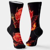 Frecher kleiner Teufel Socken (Gewinkelt)