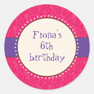 Frecher Mädchen-Aufkleber Runder Aufkleber